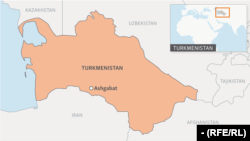 Туркменистан и соседние государства на карте.
