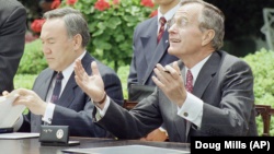 Назарбаев и пять президентов США